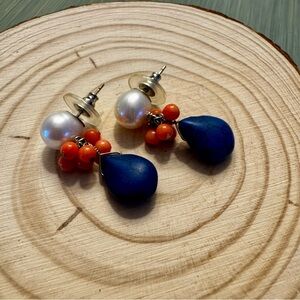 Pearl Drop Beaded Earrings